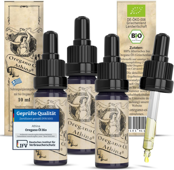 Athina® Oregano Öl Bio, 3 x 10 ml DE-ÖKO-006